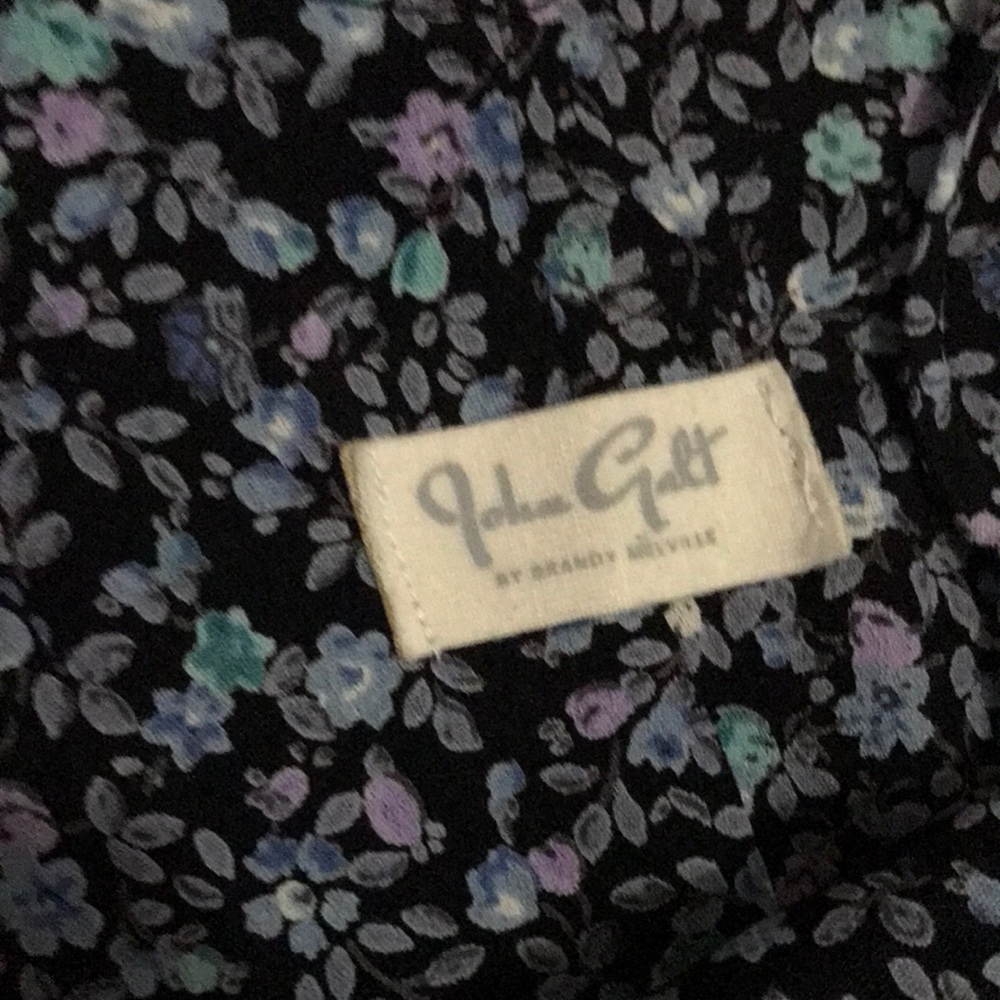 JOHN GALT FLOWY FLORAL CROP TOP